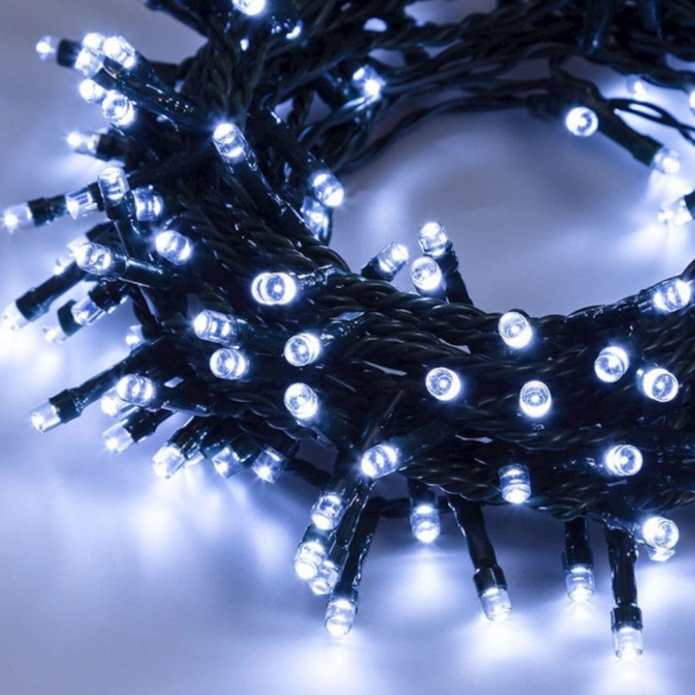 Luci catena natalizie lineare 1000 Led luce fredda
