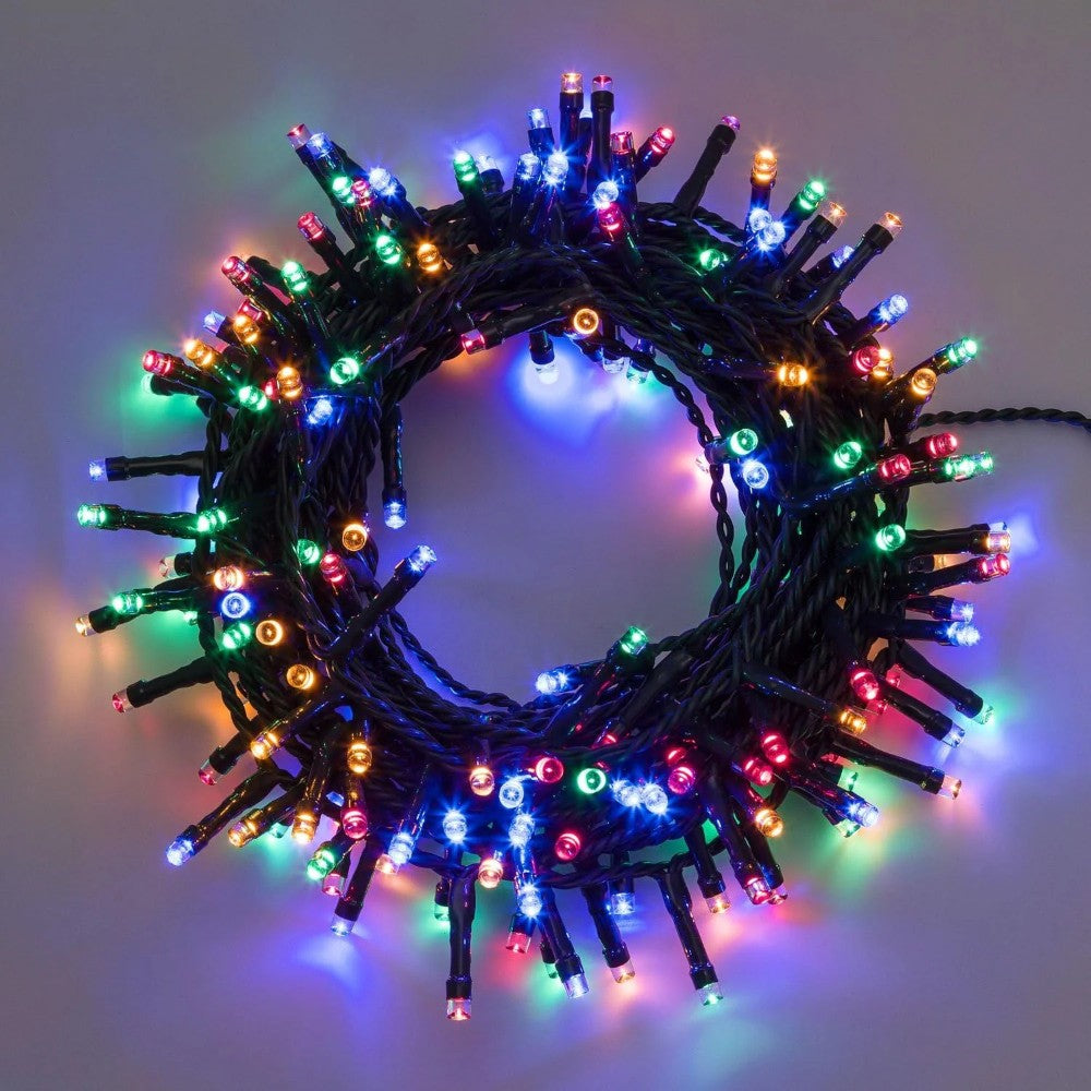 Luci catena natalizie lineare 300 led Multicolor