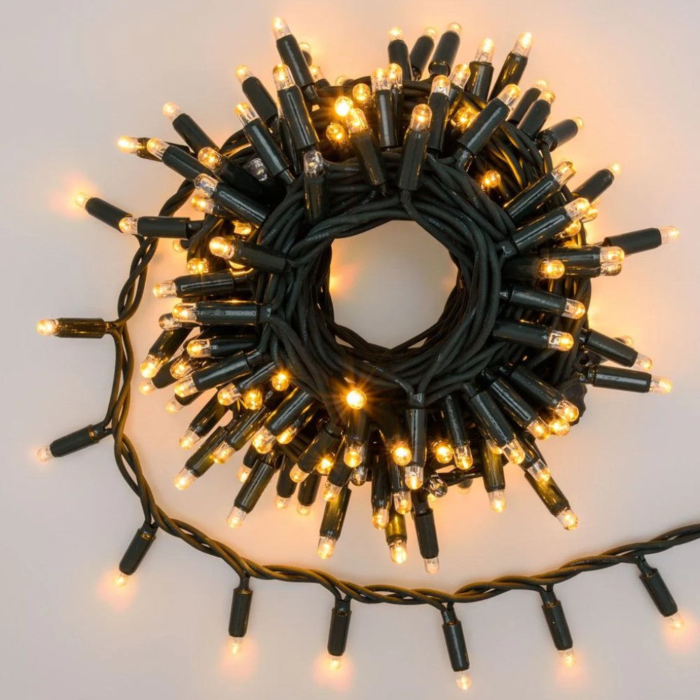 Luci catena natalizie lineare 300 led luce calda