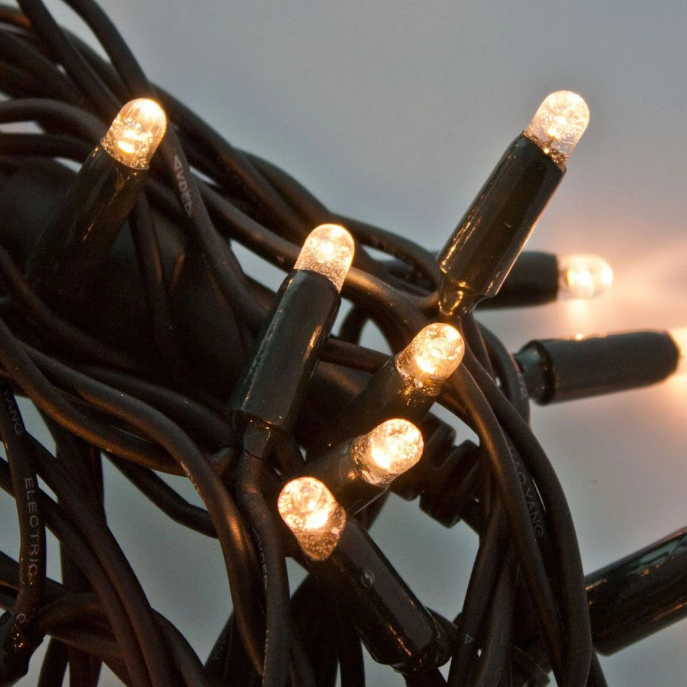 Luci catena natalizie lineare 300 led luce calda
