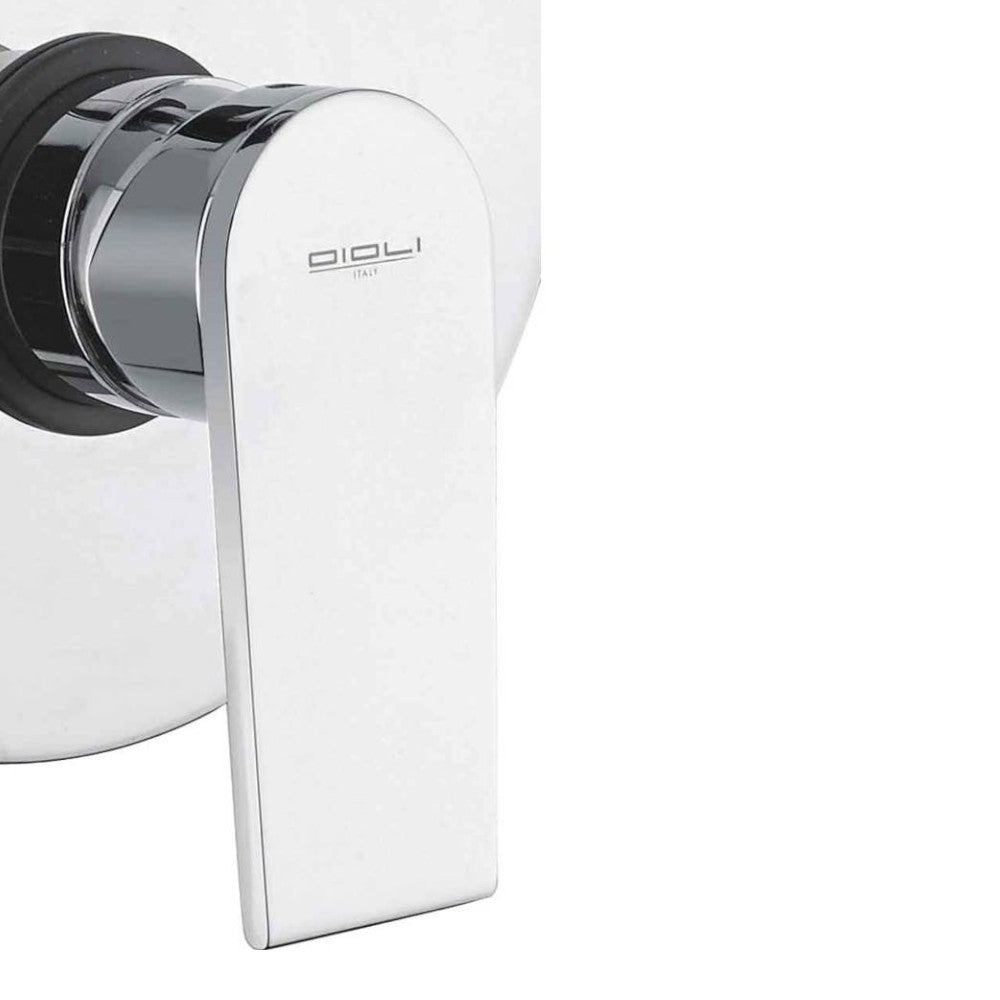 Miscelatore doccia a incasso con deviatore in ottone cromato New Detroit