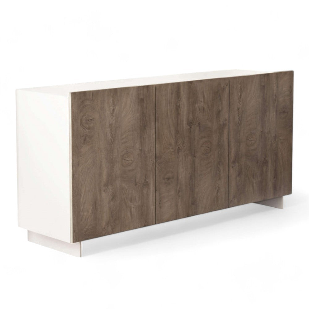 buffet 'sb9' chêne blanc/gris cm 150x41,5x76h