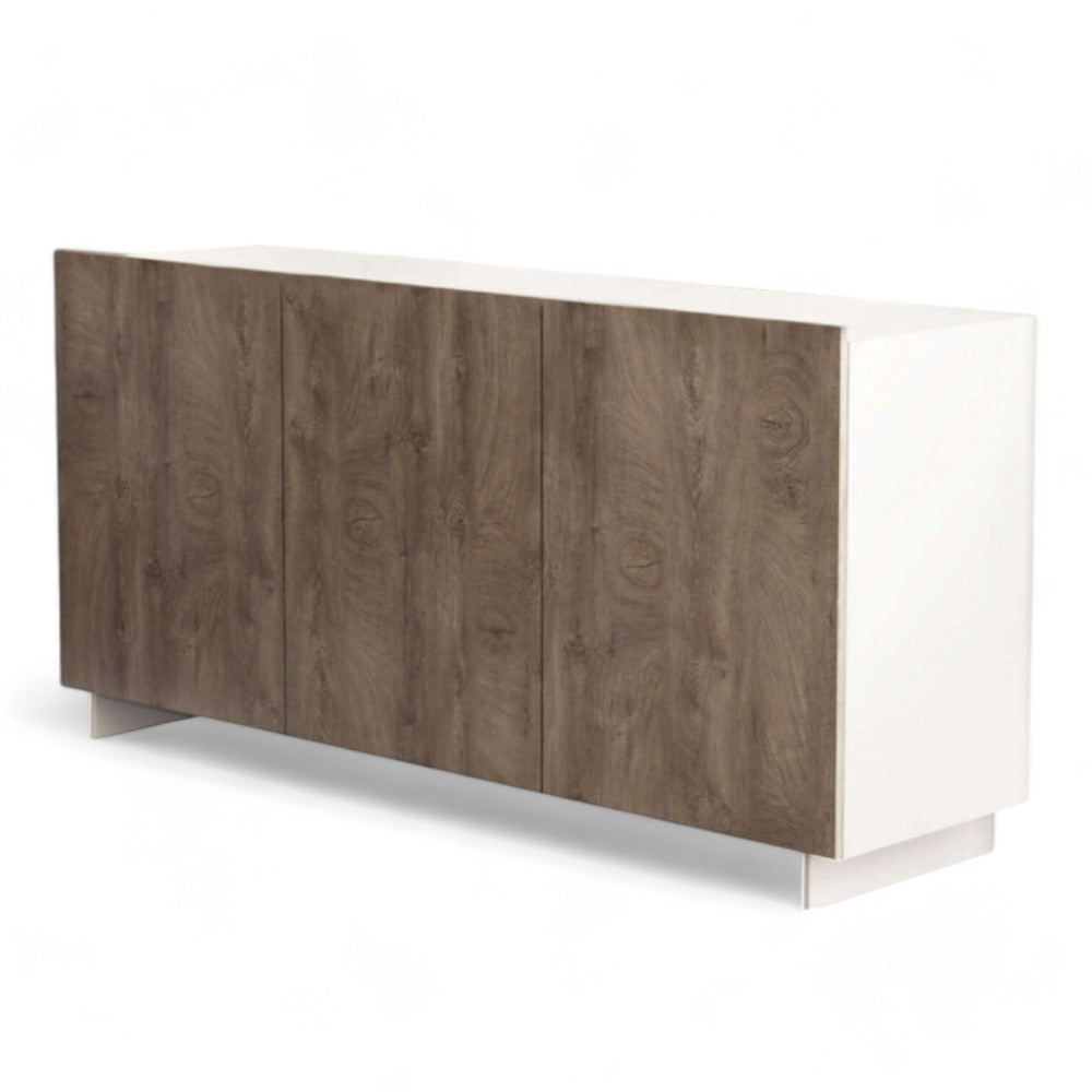 buffet 'sb9' chêne blanc/gris cm 150x41,5x76h