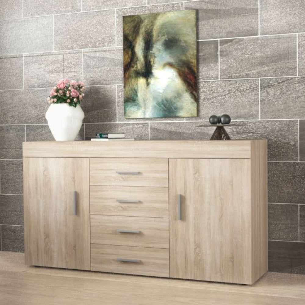 buffet 'sb2' chêne clair cm 150x40x81h