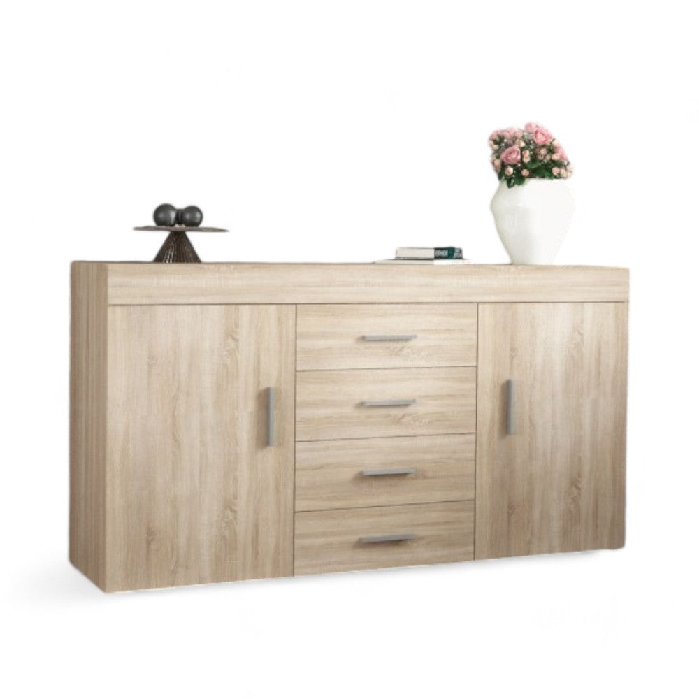 buffet 'sb2' chêne clair cm 150x40x81h
