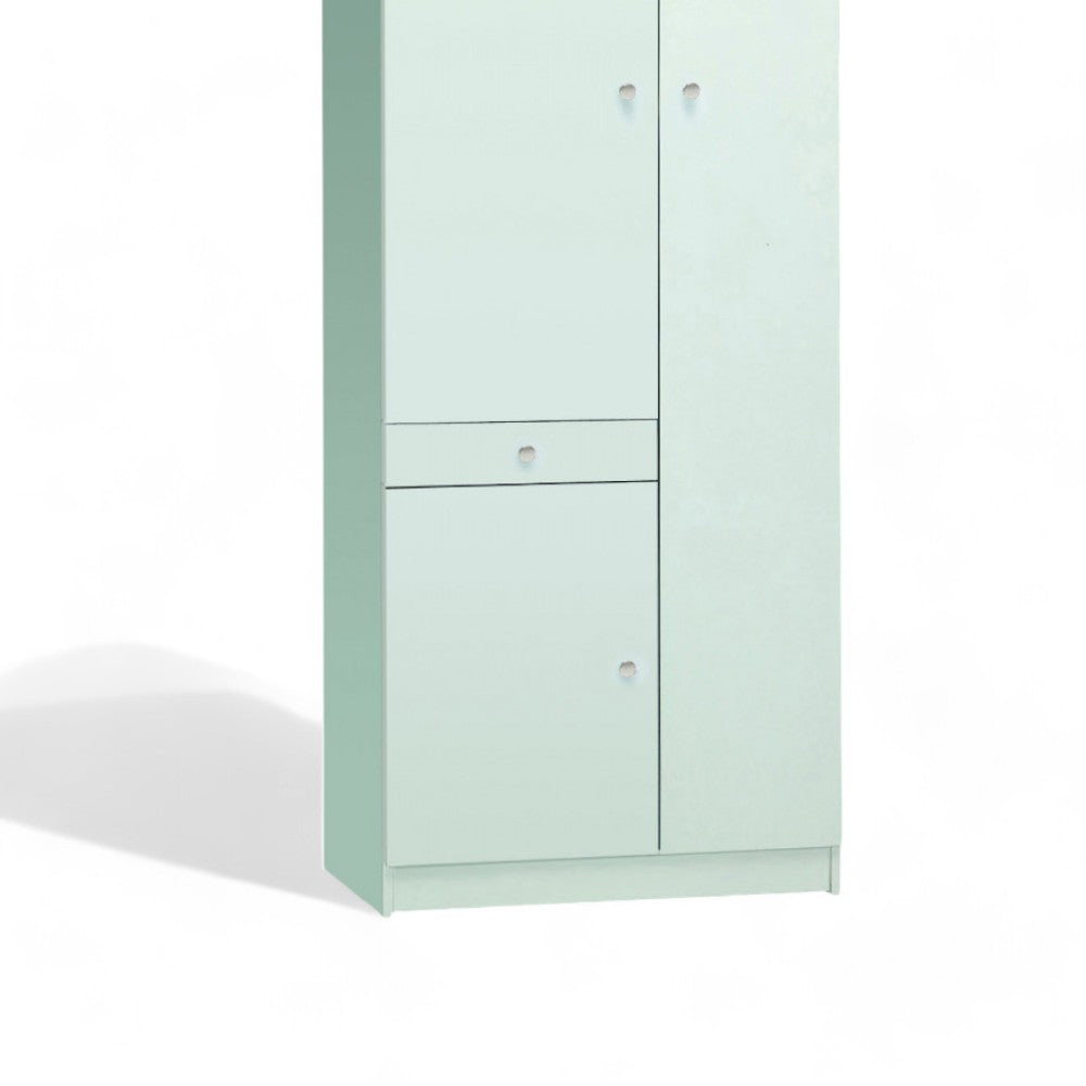 A32300Bik Meuble 3 Portes 1 Tiroir - Kit Blanc Lisse