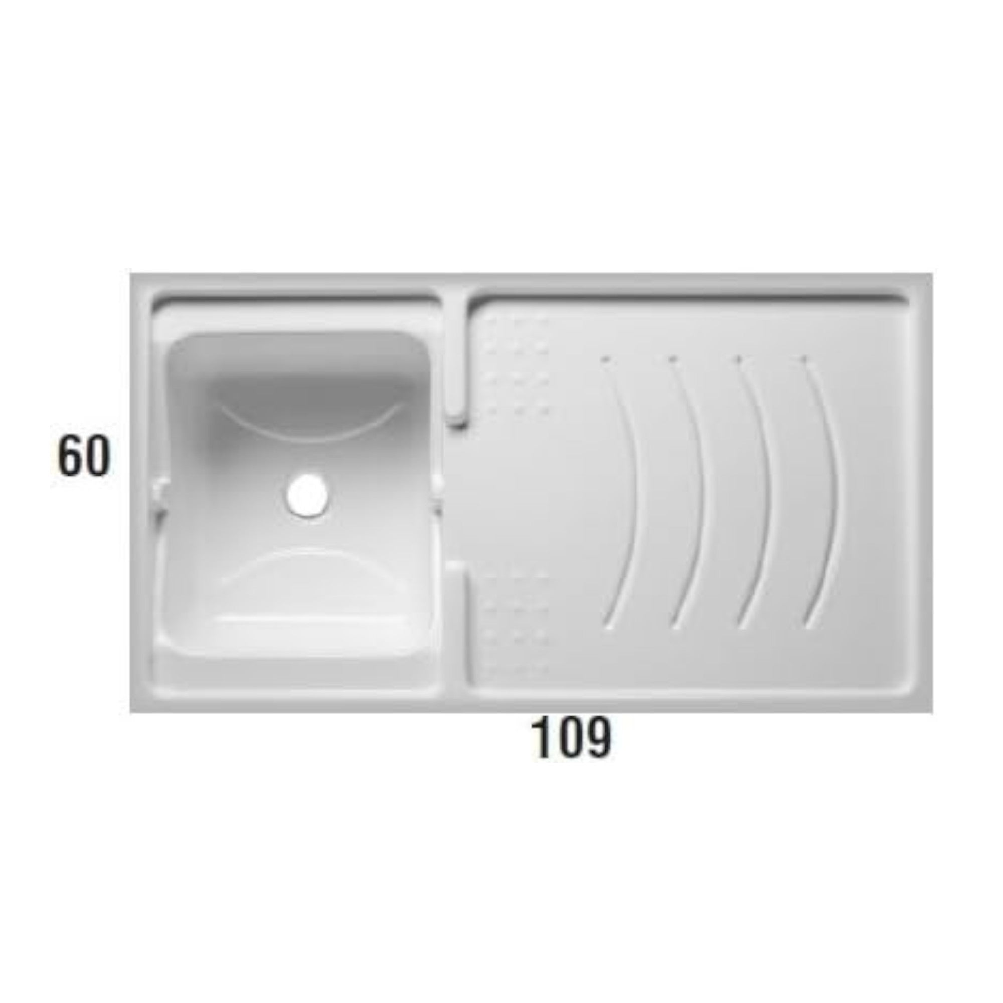 Mobile lavatoio armadietto copri lavatrice in resina con ante a chiusura magnetica e vasca con lato reversibile