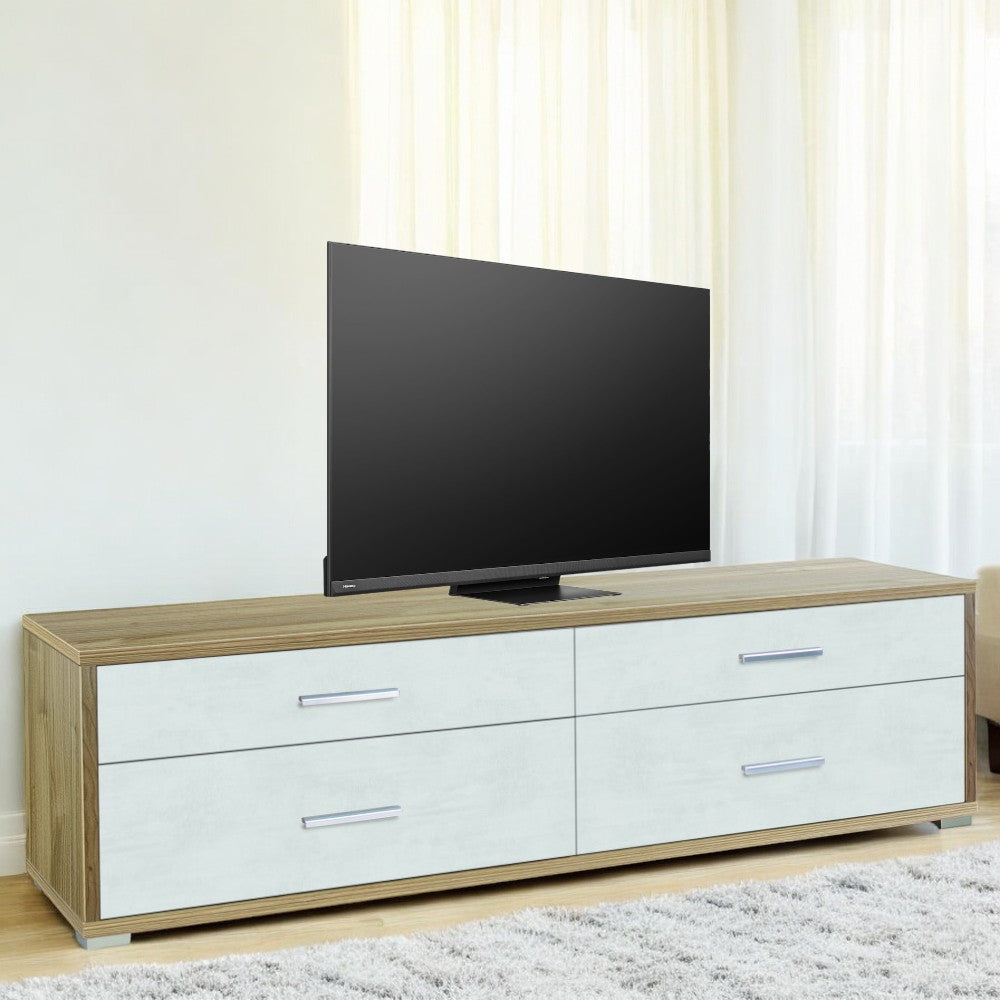 Adb805Nsosk Kit armoire 4 tiroirs en noyer Stelvio et oxyde blanc