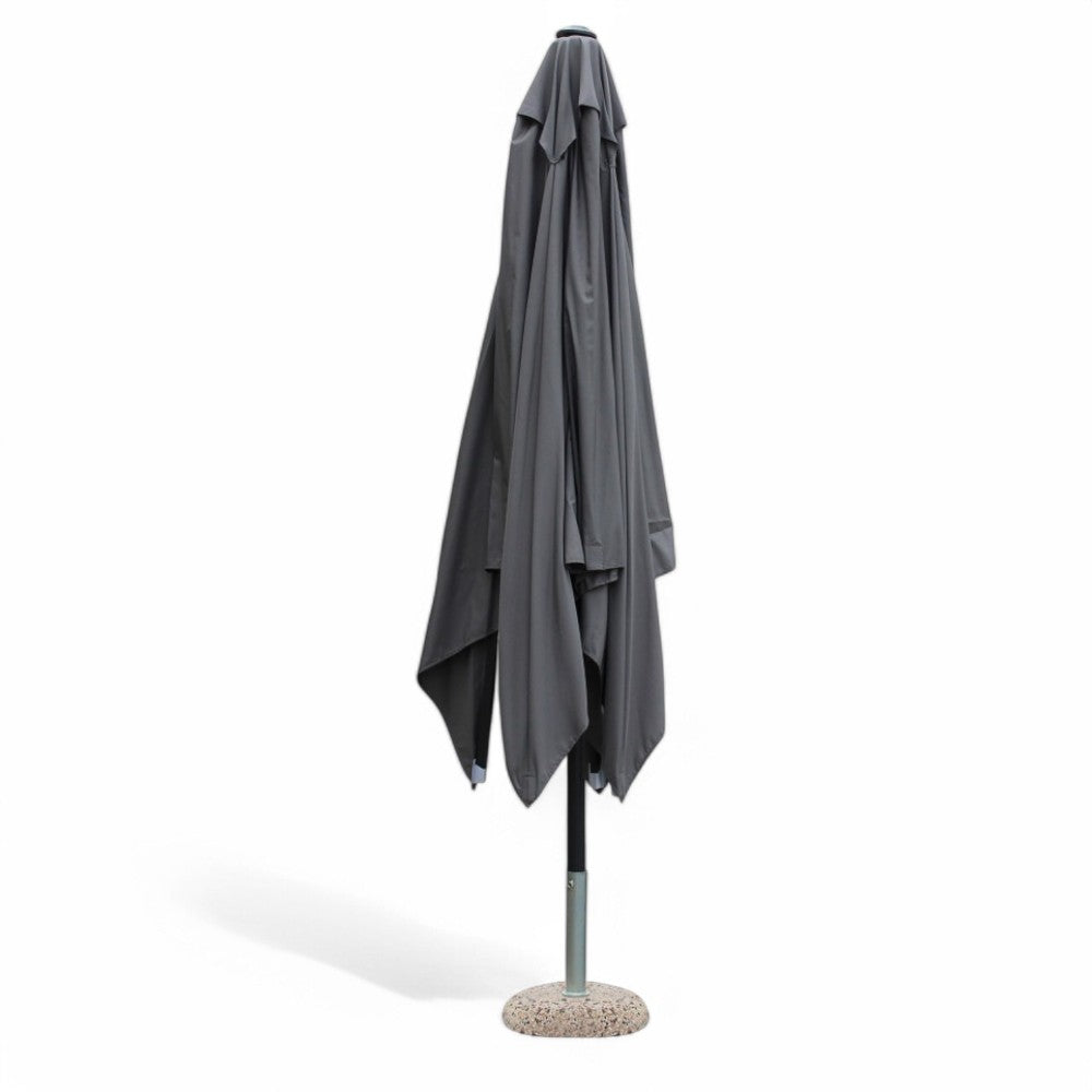 Brian P/C Parapluie noir 3 x 3 auvent gris