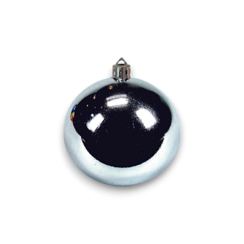 Sphères de couleur argent lisses - mm.55 en paquet de 4 pièces