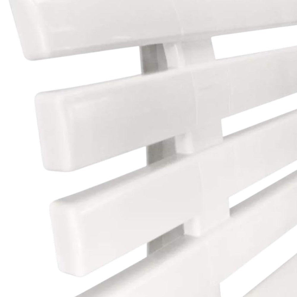 Banc de jardin "Orchidée" blanc - cm.49x145x74h. - poids 9,5 kg