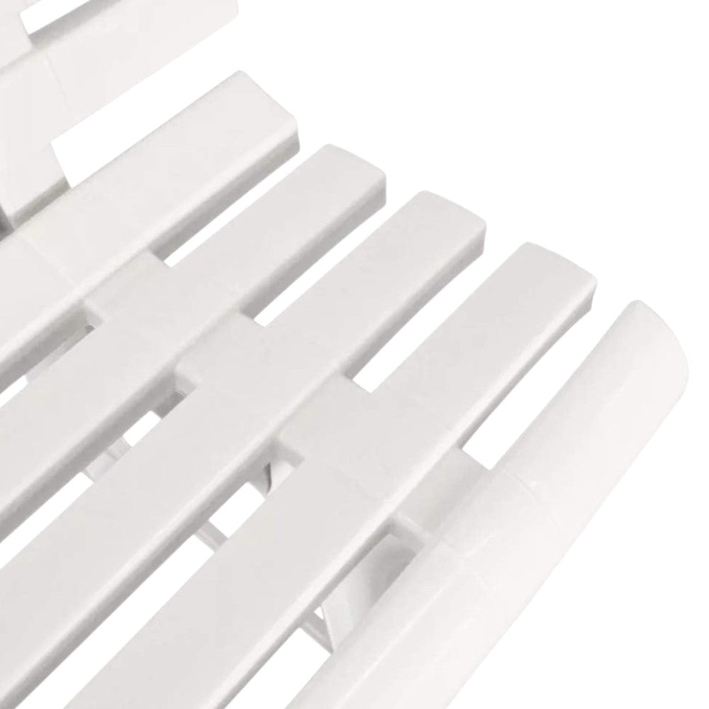 Banc de jardin "Orchidée" blanc - cm.49x145x74h. - poids 9,5 kg