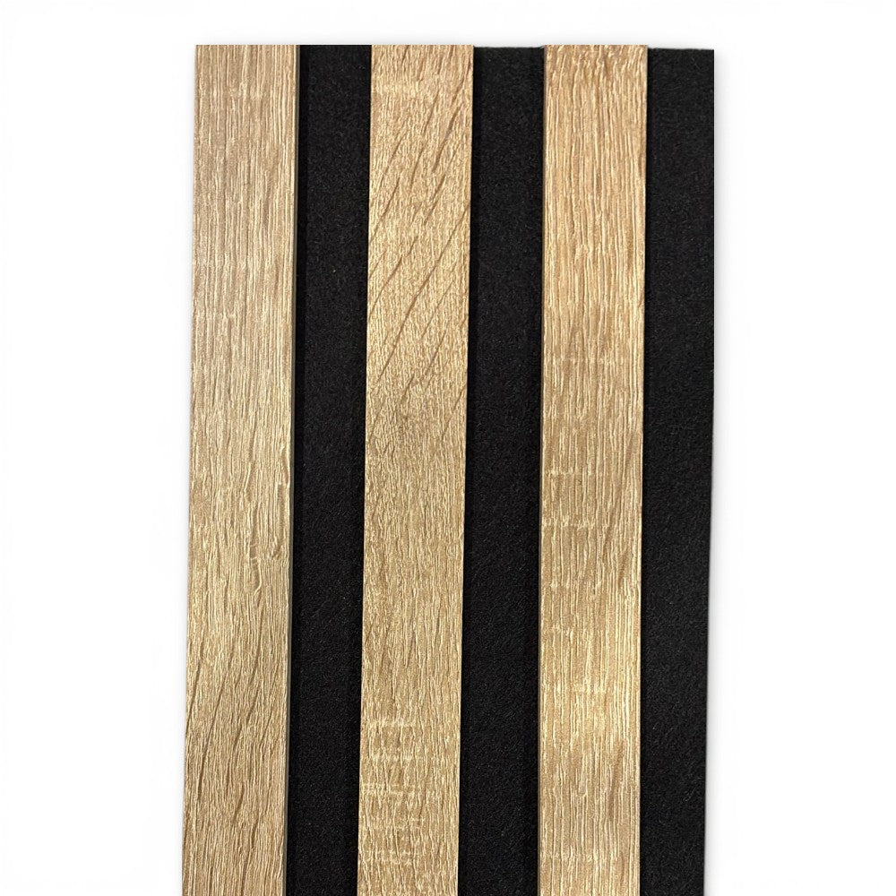 Pannello fonoassorbente decorativo flessibile in mdf per uso interno colore naturale 60x278 cm