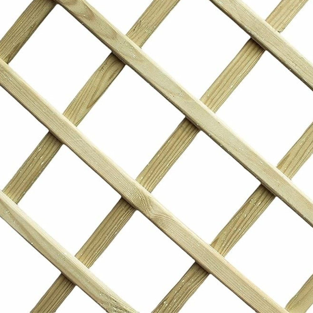 Pannello grigliato sagomato in legno 90x90x3 cm