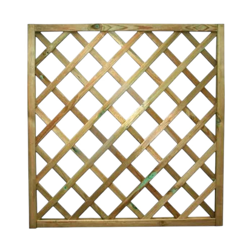 Pannello grigliato sagomato in legno 90x90x3 cm
