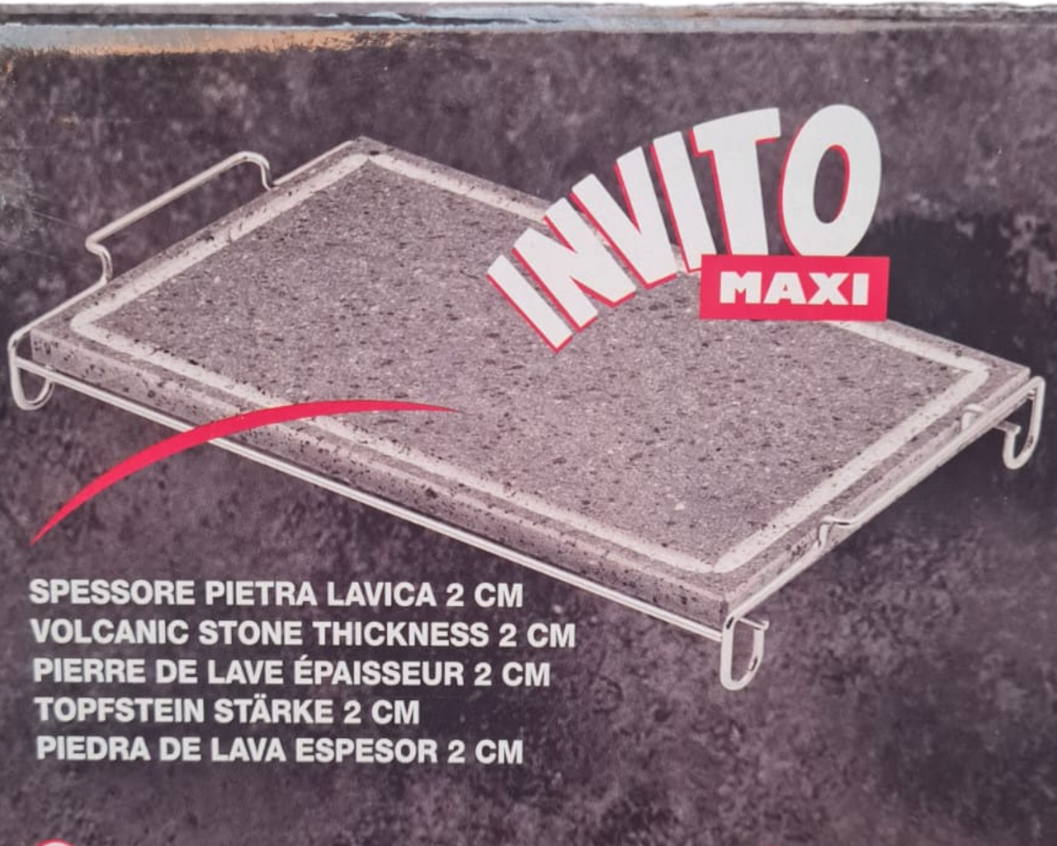 Pierre de lave rectangulaire en pierre ollaire avec support en acier inoxydable pour une cuisson directe et une rétention de la chaleur