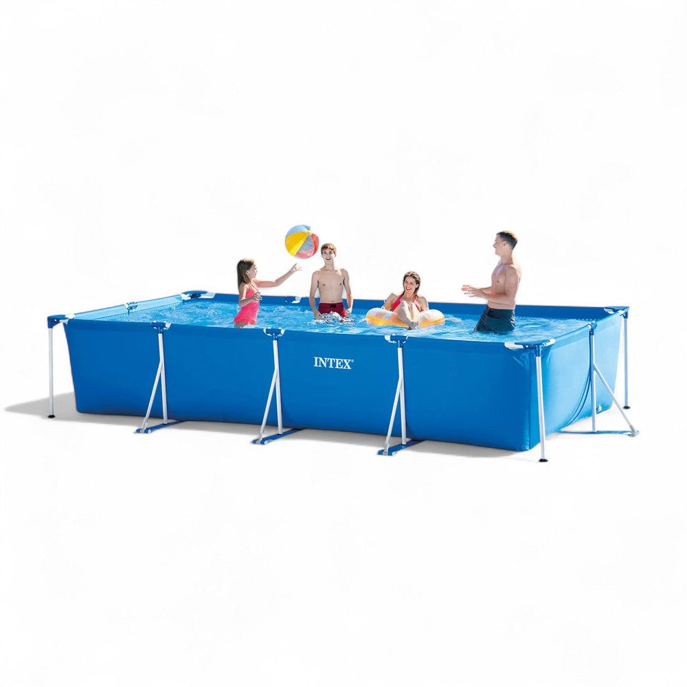 Piscine rectangulaire "Frame" avec cadre porteur avec pompe cm.450x220x84h. - capacité 7127 litres - poids 39,2 kg (28273)