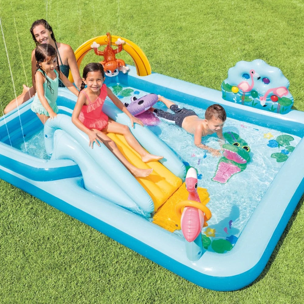 Piscine Gonflable "Jungle Adventure Play Center" +2 Ans - cm.244x198x71h. - poids kg.7,10 (57161)