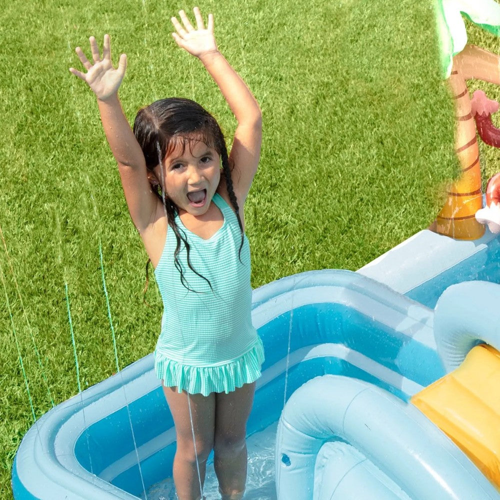 Piscine Gonflable "Jungle Adventure Play Center" +2 Ans - cm.244x198x71h. - poids kg.7,10 (57161)