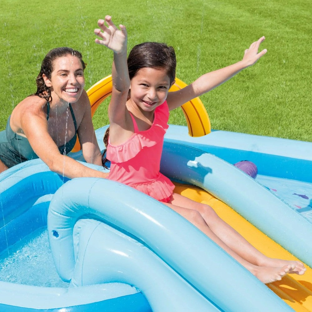 Piscine Gonflable "Jungle Adventure Play Center" +2 Ans - cm.244x198x71h. - poids kg.7,10 (57161)