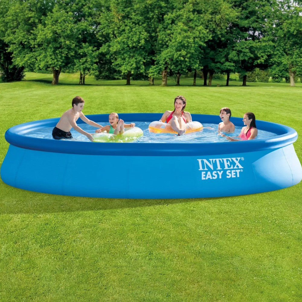 Piscine ronde autoportante "Easy Set" avec pompe filtrante 457x84h cm. - capacité 9792 litres - poids 22,5 kg (28158)