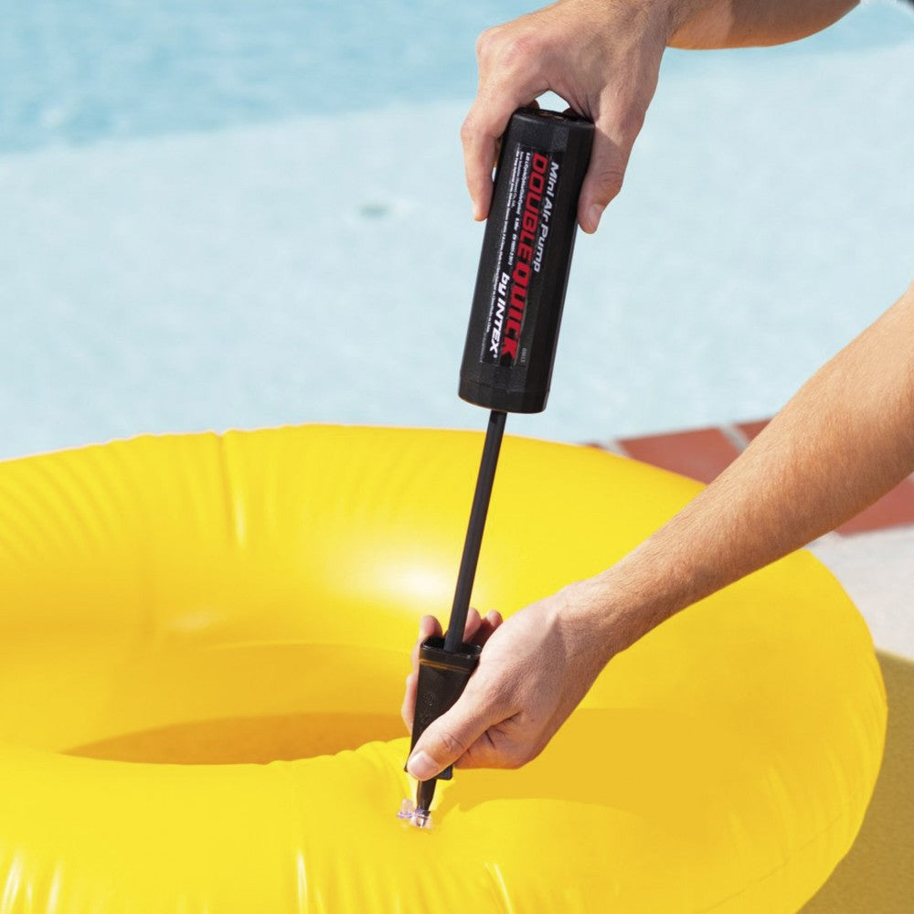 Mini Pompe Manuelle de Gonflage "Double Quick" - 29 cm - poids 0,14 kg (69613)