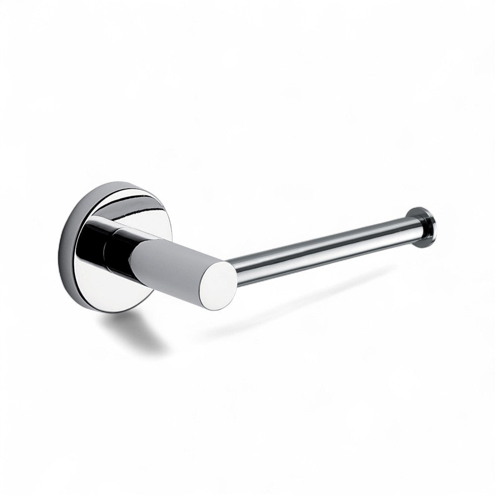 Portarotolo aperto ad angolo in acciaio inox cromato 15,5x7,8x5,6 cm
