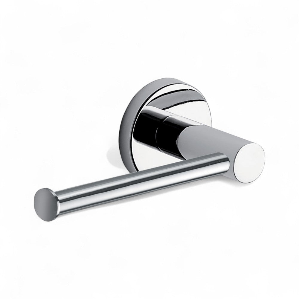 Portarotolo aperto ad angolo in acciaio inox cromato 15,5x7,8x5,6 cm