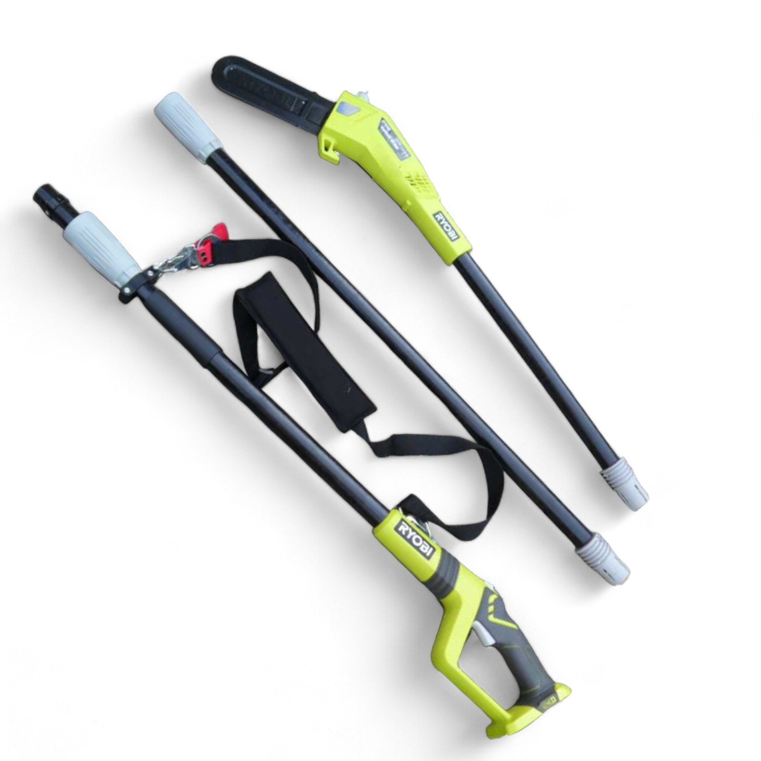 Scie sécateur télescopique à batterie extensible sur tige réglable OPP1820 Ryobi 18v avec barre de 20 cm 