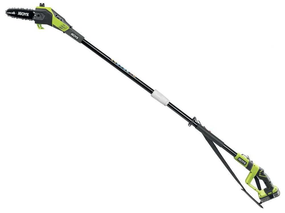 Scie sécateur télescopique à batterie extensible sur tige réglable OPP1820 Ryobi 18v avec barre de 20 cm 