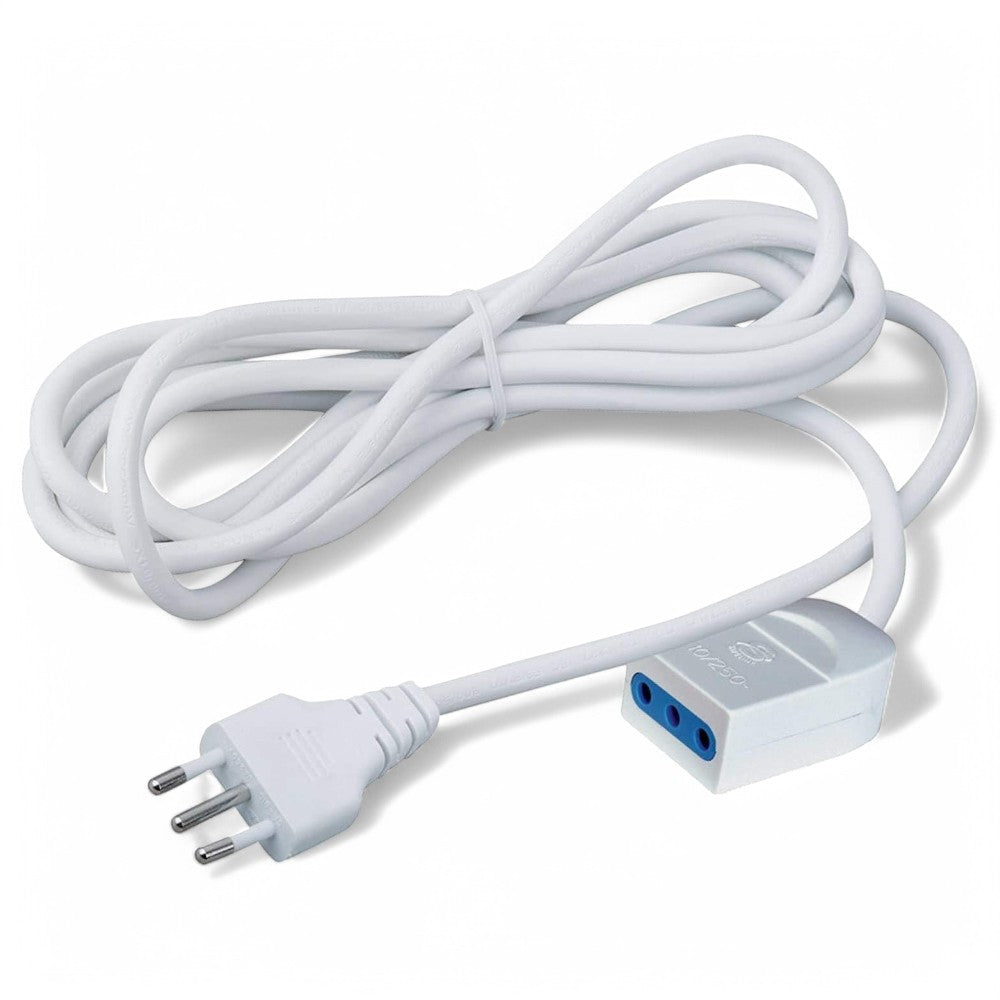 Rallonge Electrique Linéaire Bipass Blanc 3X1 - 3 m