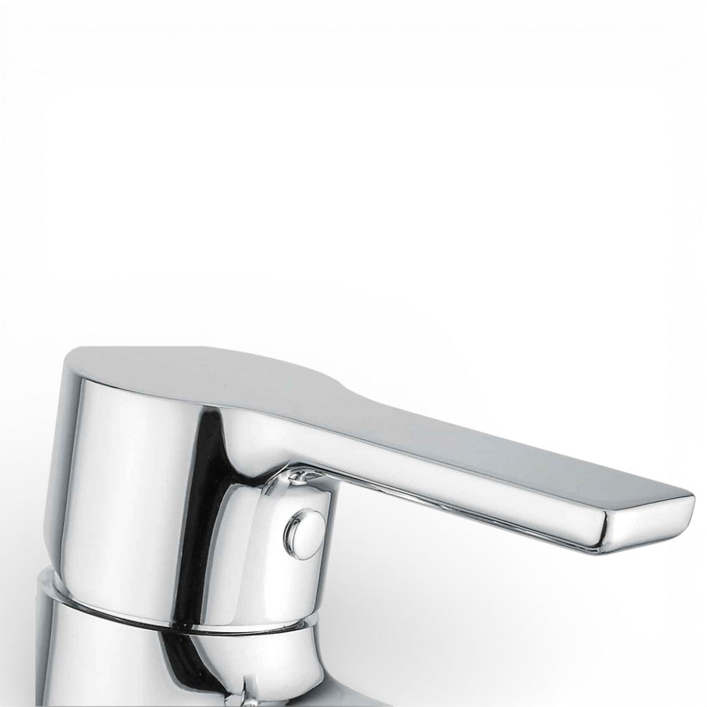 Miscelatore lavabo in acciaio cromato 4.5x16.3xH16.3 cm
