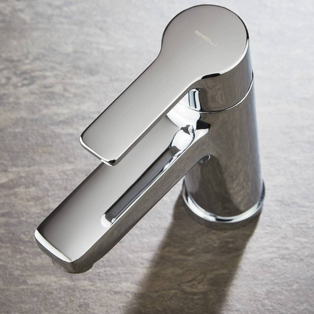 Miscelatore lavabo in acciaio cromato 4.5x16.3xH16.3 cm