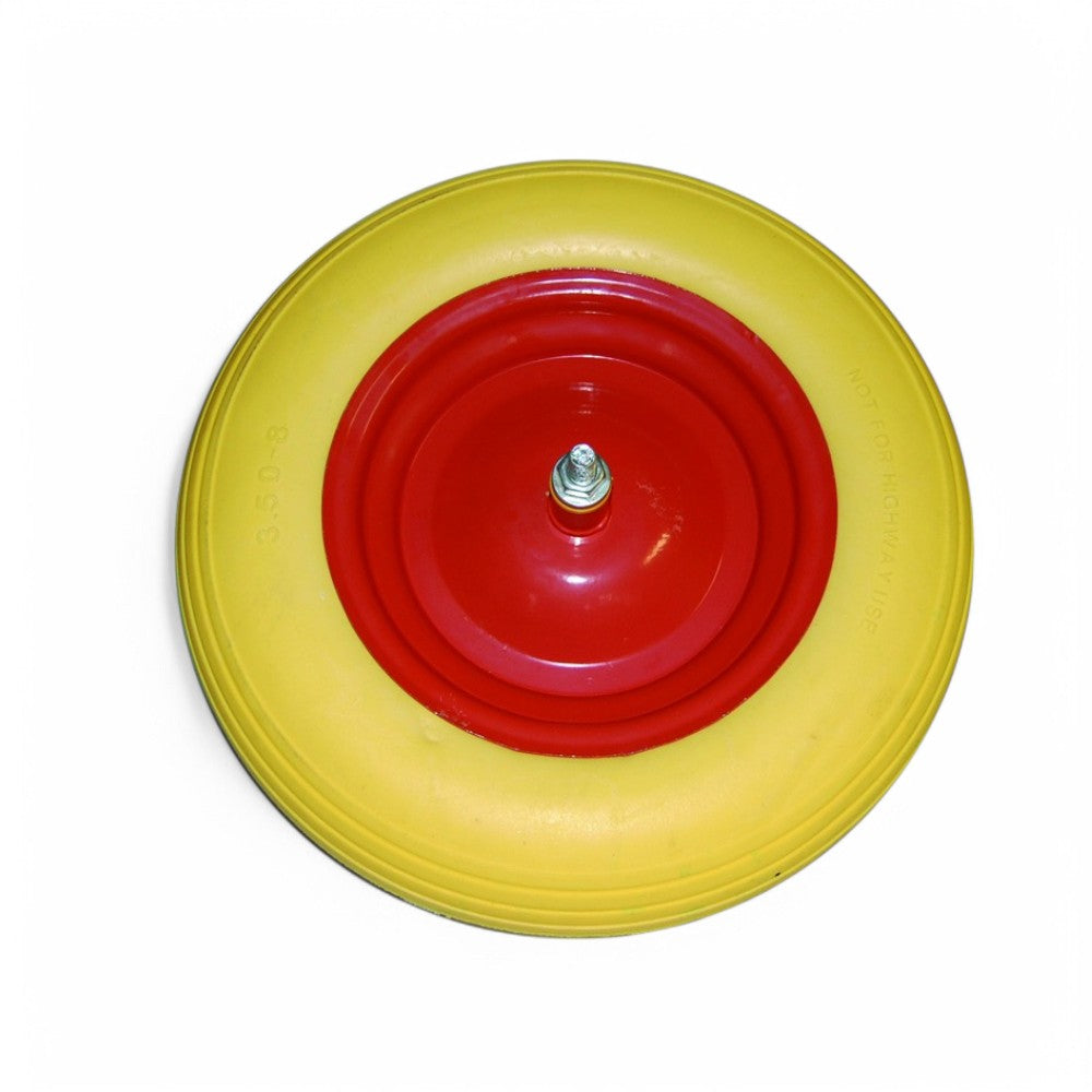 Axe de roue de brouette en PU massif 12x170 mm - axe 12x170 mm, entraxe 110 mm