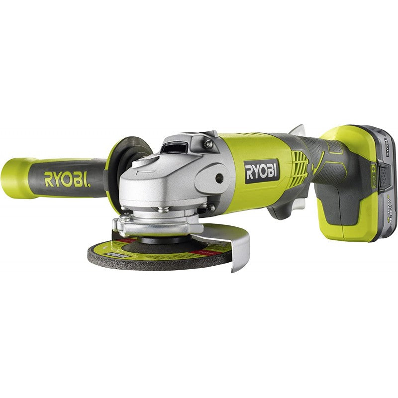 Meuleuse d'angle sans fil fouet R18AG 140S Ryobi diamètre 115 batterie 18v 4.0ah