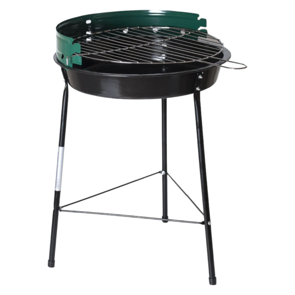 Barbecue à charbon rond avec grille orientable et brasero Ø35 cm modèle Picnic