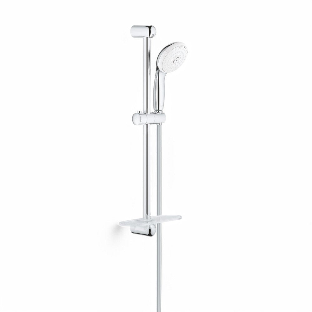 Set saliscendi doccia con portasapone tempesta 100 a 3 Getti cromo