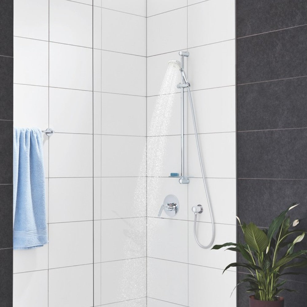 Set saliscendi doccia con portasapone tempesta 100 a 3 Getti cromo
