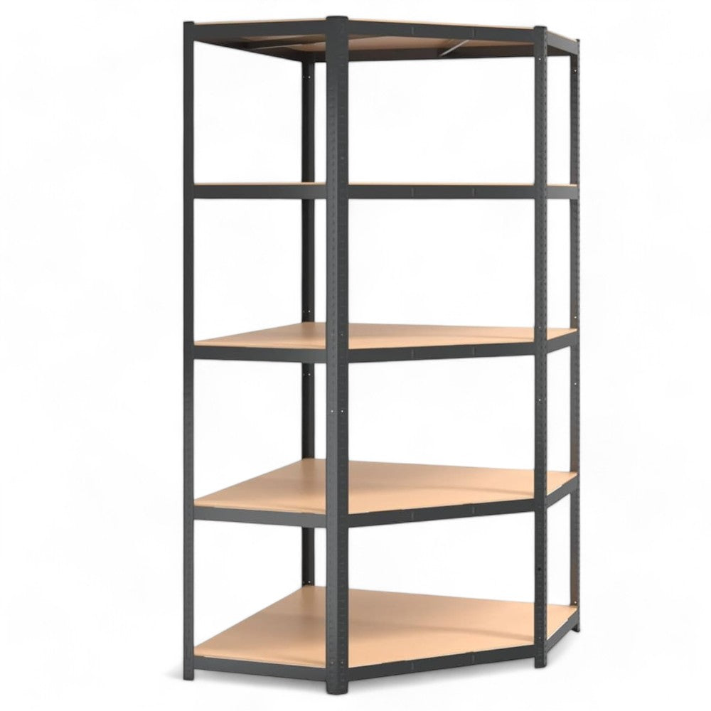 Kit étagère d'angle 5 étagères en bois - 5 étagères cm.40x70x40x90x90x180h.