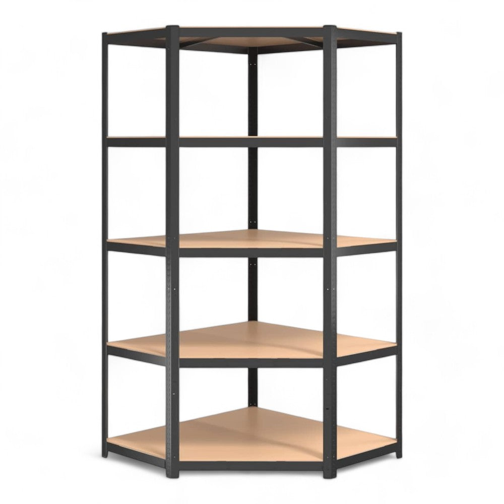 Kit étagère d'angle 5 étagères en bois - 5 étagères cm.40x70x40x90x90x180h.