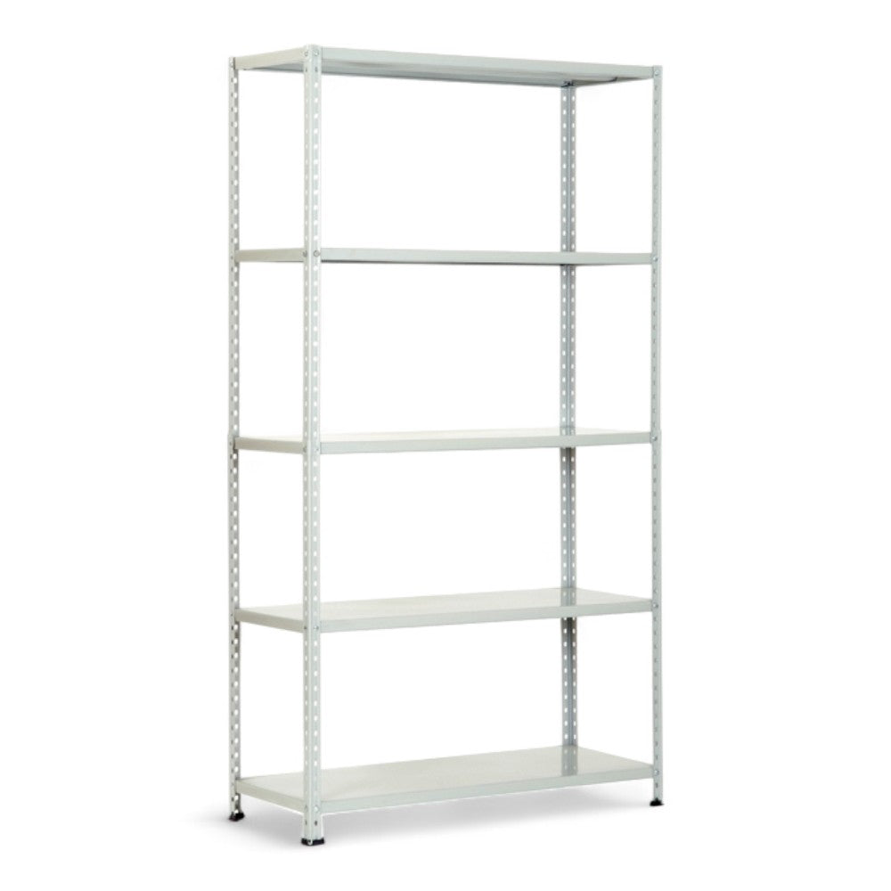 Etagères en kit 5 étagères d'angle cassées grises - 5 étagères cm.100x40x186h.