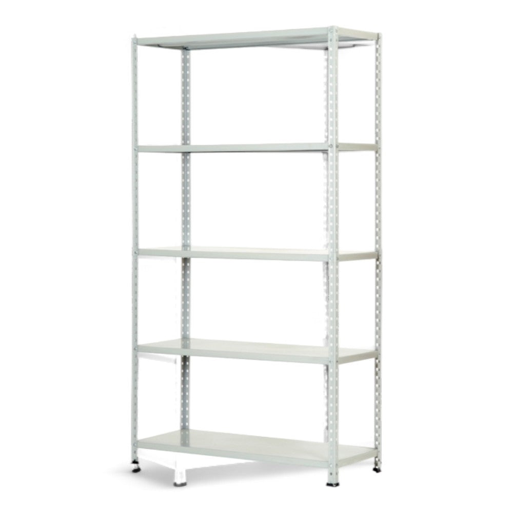 Etagères en kit 5 étagères d'angle cassées grises - 5 étagères cm.100x40x186h.
