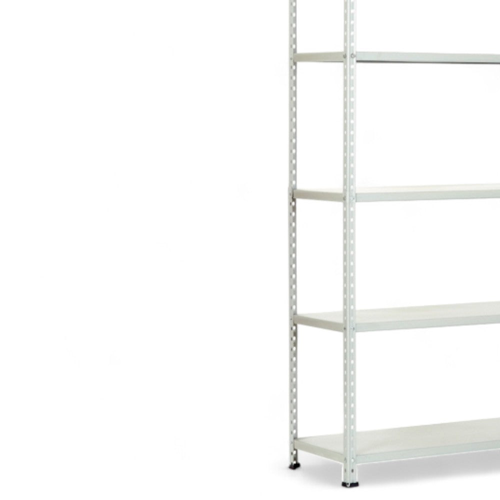 Etagères en kit 5 étagères d'angle cassées grises - 5 étagères cm.100x40x186h.