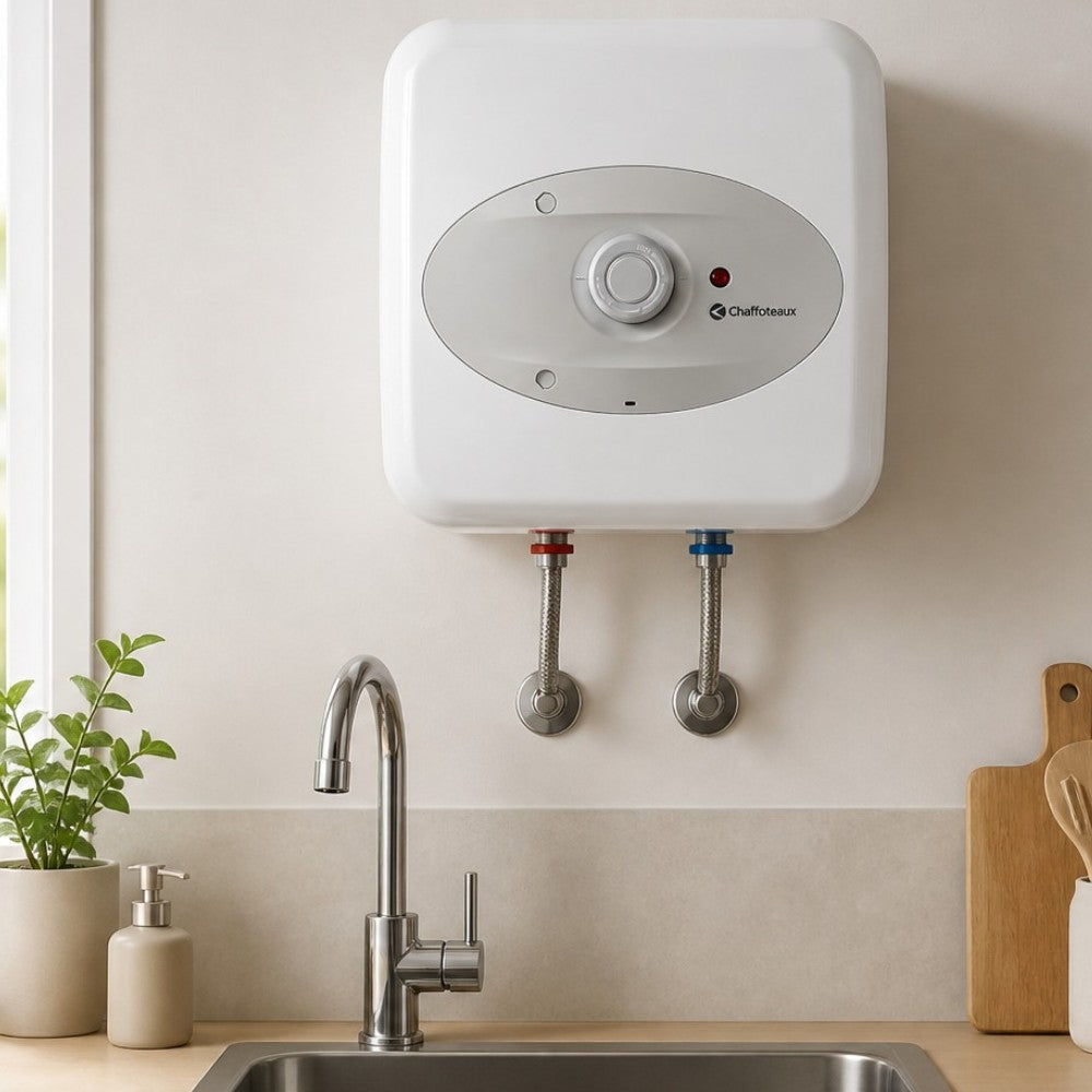 Scaldabagno elettrico sopralavello 15 litri in alluminio classe energetica A