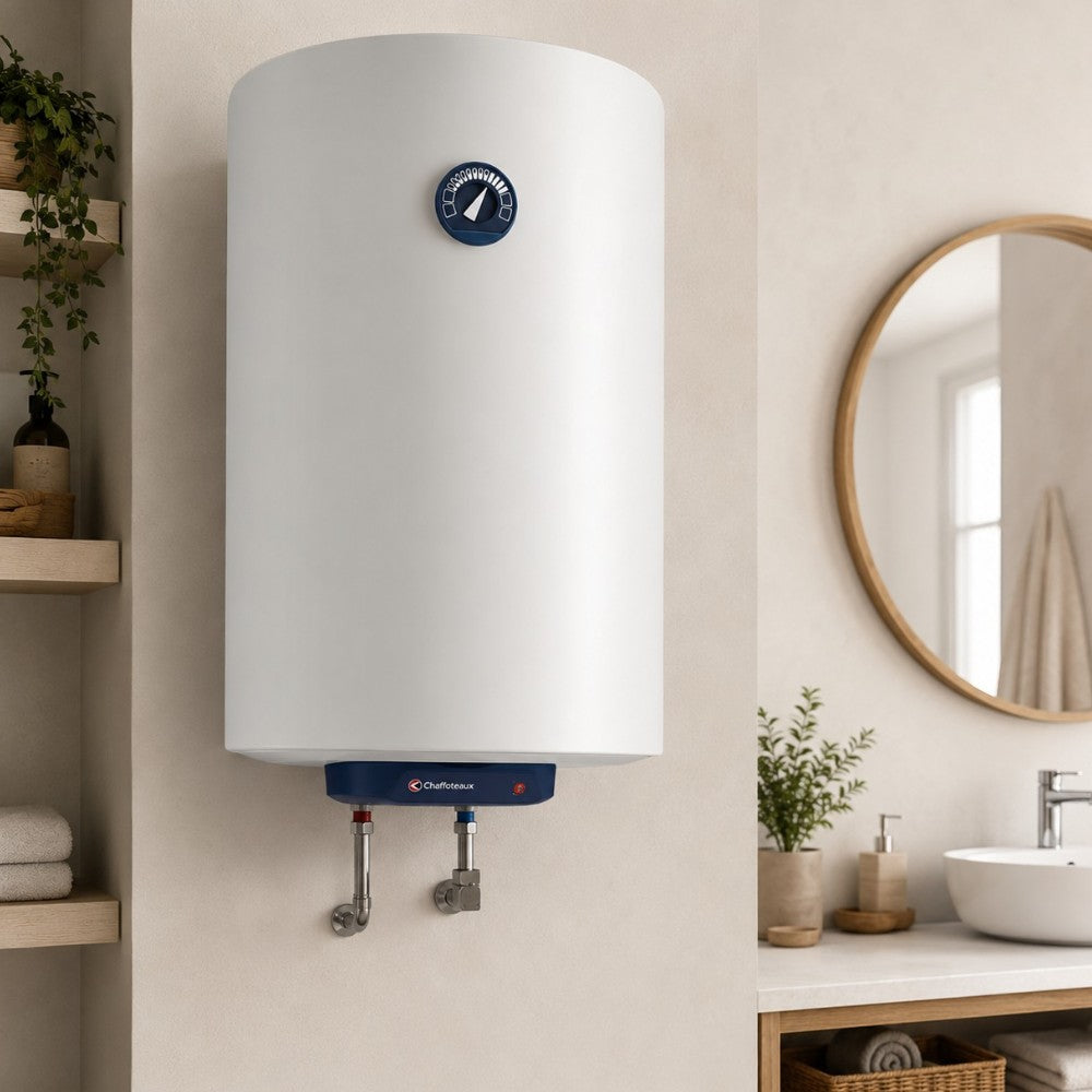 Scaldabagno elettrico verticale 100 litri in acciaio classe energetica C