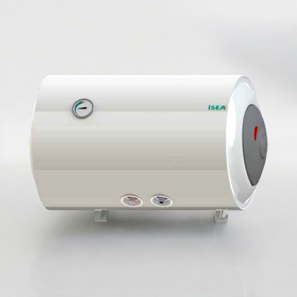 Chauffe-eau électrique à accumulation horizontal 2 ans 80 lt côté gauche