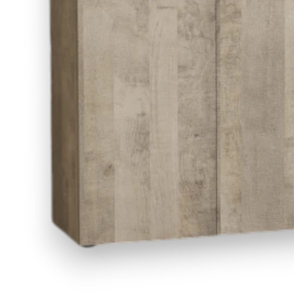 meuble de rangement avec trois portes et deux tiroirs 'flexy s3' chêne clair 106x36x83h cm