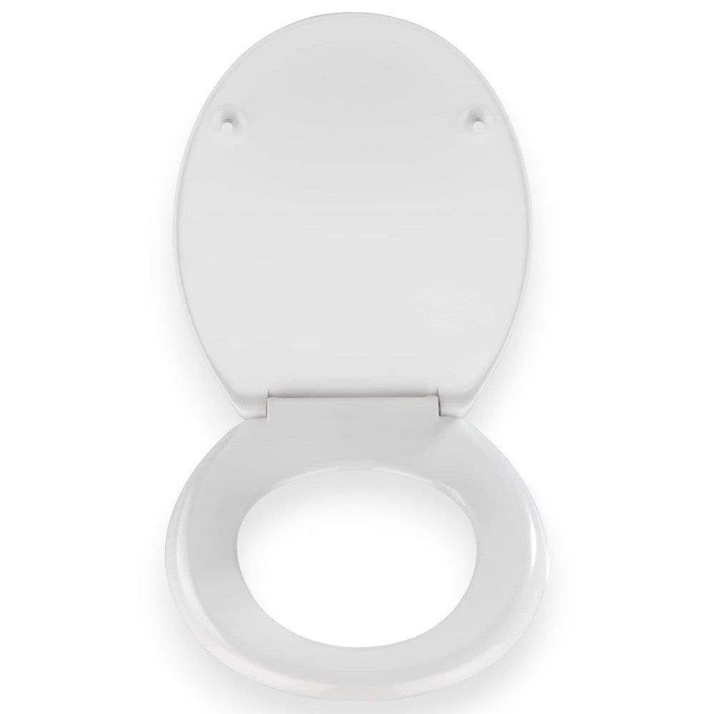 Sedile wc termoindurente bianco con cerniere gardena