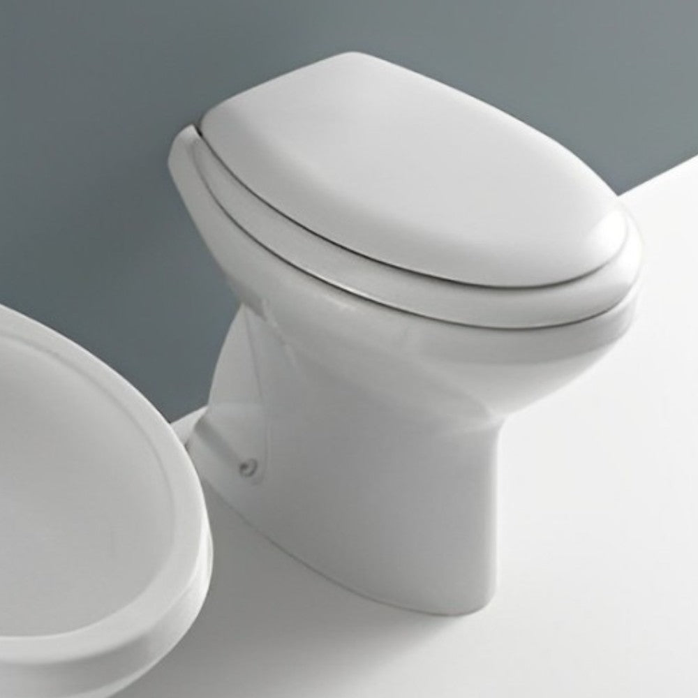 Sedile termoindurente per water in duroplast bianco chiusura normale Donatello