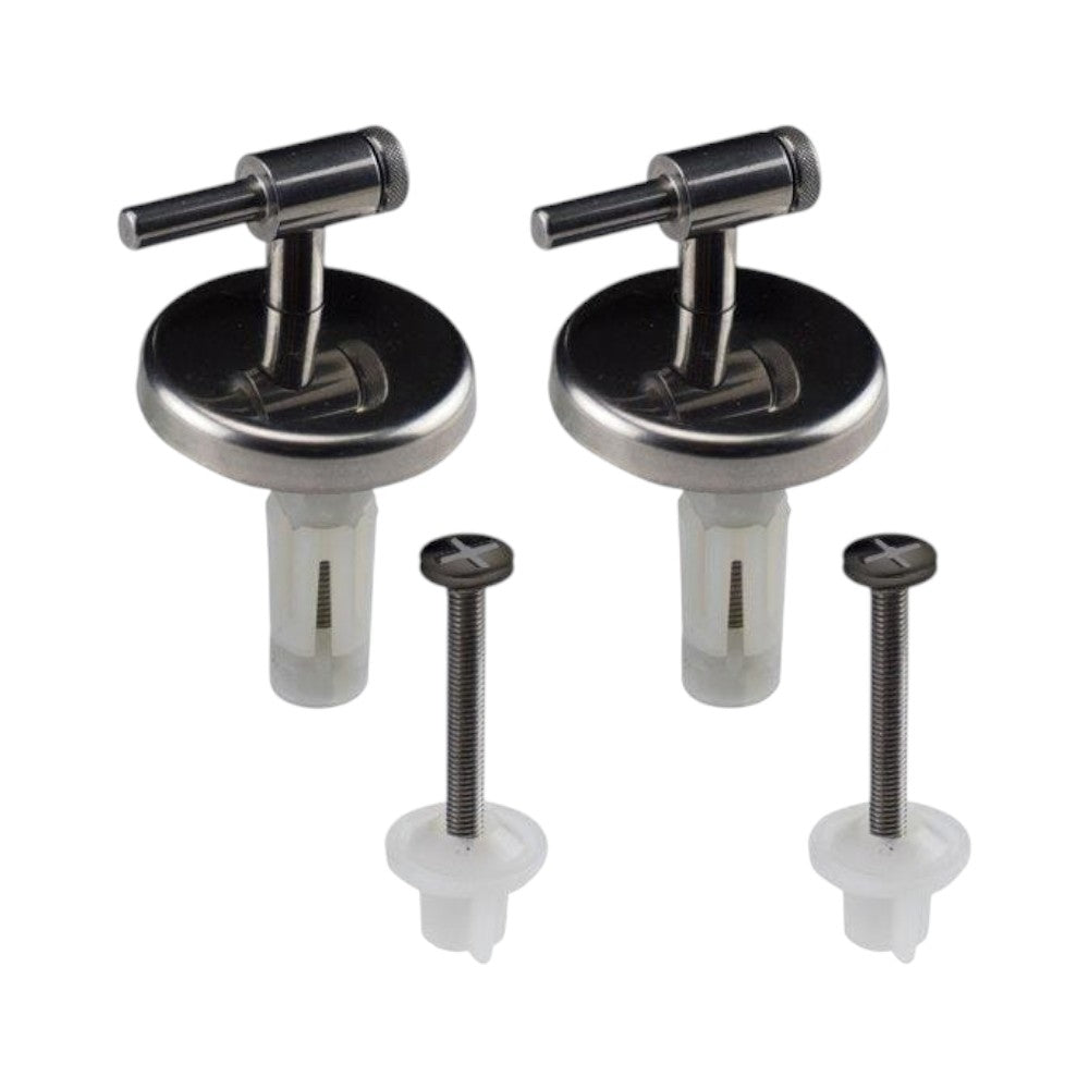 Abattant WC en thermodurcissable blanc "Passepartout" avec charnières inox H057